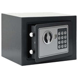 Digital Safe with Lock Dark grey 23 x 17 x 17 cm Steel 42011305