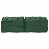 Modular Sofa 2 pcs Green 140 x 70 x 36 cm Fabric 3315080