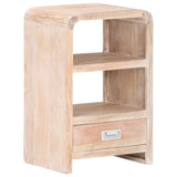 ZNTS Bedside Table 40x30x60 cm Solid Acacia Wood 289632