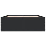 ZNTS Bed Frame without Mattress Black 120x200 cm 3280931