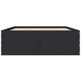 ZNTS Bed Frame without Mattress Black 120x200 cm 3280931