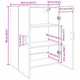 Wall Cabinet Old Wood 69.5 x 34 x 90 cm Engineered Wood 879516