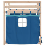 Bunk Bed without Mattress Blue 75x190 cm Small Single Solid Wood Pine 3283911