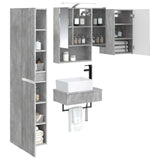 Bathroom Furniture Set 5 pcs Concrete Grey 3407274
