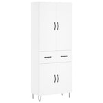 Highboard White 69.5x34x180 cm Engineered Wood 3198177