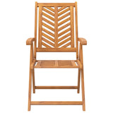 Reclining Garden Chair Set of 3 Natural wood Solid acacia wood 362232