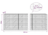 Gabion with 3.5 mm Wire and 5x10 cm Mesh 800x20x150 cm 3462658