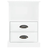 ZNTS Bedside Cabinet High Gloss White 43x36x60 cm 816332