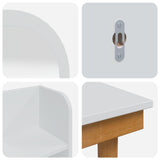 Dressing Table Set FAUSKE 4 pcs White 76 x 50 x 143 cm 3438594