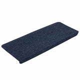 ZNTS Stair Mats Self-adhesive 30 pcs Blue 65x24.5x3.5 cm 3365919