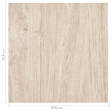 Self-adhesive Flooring Planks 55 pcs PVC 5.11 m Light Brown 324660
