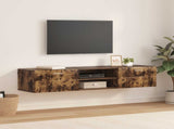 Wooden Cabinet Smoked Oak 150 x 39 x 30 cm Engineered Wood 880236