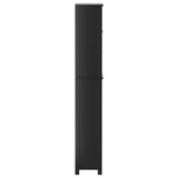 Over-the-Toilet Storage BERG Black 60x27x164.5 cm Solid Wood 358555