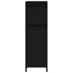 ZNTS 4 Piece Bathroom Furniture Set Black Engineered Wood 3056890