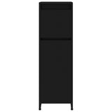 ZNTS 4 Piece Bathroom Furniture Set Black Engineered Wood 3056890