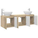 Bathroom Cabinet Set 3 pcs Sonoma Oak 49.5 x 44.5 x 65 cm 3405689