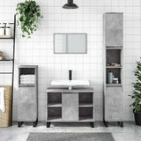 Bathroom Cabinet Concrete Grey 80x33x60 cm Engineered Wood 831640