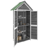 Garden Tool Shed Grey 89x52,5x175 cm Solid Wood Pine 172244