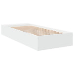 Bed Frame without Mattress White 75x190 cm Small Single 3280622