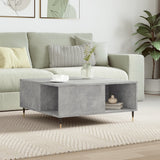 Coffee Table Concrete Grey 80x80x36.5 cm Engineered Wood 830776
