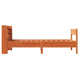 Bed Frame without Mattress Wax Brown 100x200 cm Solid Wood Pine 3306935