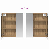 Bathroom Mirror Cabinet Artisian Oak 60 x 14.5 x 70 cm 889062