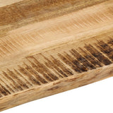 Table Top Live Edge 110x80x3,8 cm Solid Wood Rough Mango 370701