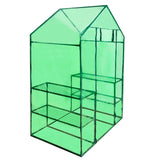 Greenhouse Transparent green Powder-coated steel 120 x 80 x 190 cm 41545