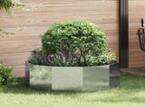Planter Silver 90 x 90 x 35 cm Galvanised Steel 883736