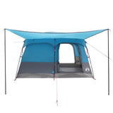 Family Tent with Roof Blue 380 x 260 x 190 cm Polyester 42028494