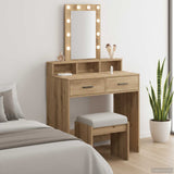 Dressing Table Brown 79 x 41 x 140 cm Engineered Wood 865171