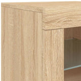Sideboard with LED Lights Sonoma Oak 142.5x37x67 cm 3209088
