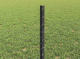Welded Wire Fence 10 x 0.5 m PVC-Coated Steel Grey Mesh 3336811