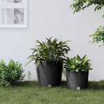 ZNTS Planter with Removable Inner Anthracite 35 / 37.5 L PP Rattan 364686