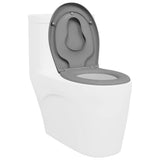 Toilet Seat Grey 47 x 37 x 4 cm Duroplast 42002351