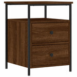 ZNTS Bedside Cabinet Brown Oak 44x45x60 cm Engineered Wood 826011