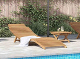 Sun Lounger 2 pcs Brown 198 x 55 x 58.5 cm Solid Teak Wood 42008388