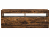 LED TV Cabinet Smoked Oak Engineered Wood 897880