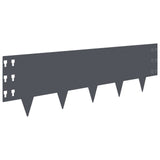 Lawn Edging 30 pcs 100 x 30 cm Steel Anthracite 8008631