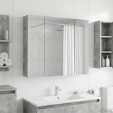 Bathroom Mirror Cabinet Concrete Grey 80 x 14.5 x 70 cm 889106