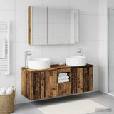Bathroom Cabinet Set 4 pcs Old Wood Engineered Wood 3406589