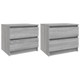 Bed Cabinets 2 pcs Grey Sonoma 50x39x43.5 cm Engineered Wood 815825