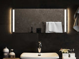 LED Bathroom Mirror Transparent 70 x 40 cm Tempered Glass 42045795