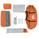 ZNTS Toilet Tent Grey and Orange Waterproof 94426