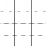 Fence with Posts Grey 1 x 25 m Steel 3336140