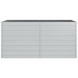 Garden Raised Bed 160x80x77 cm Galvanized Steel Silver 316880