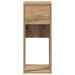 ZNTS Computer Tower Stand with Drawer Artisan Oak 30x44x74 cm 858739