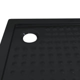 Shower Base Tray with Dots 80 x 80 x 4 cm ABS Black 42033515