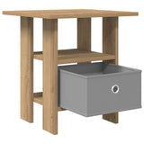 Bedside Table 2 pcs Artisan Oak 41 x 40 x 45 cm Engineered Wood 8000435