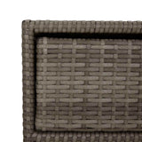 Garden Storage Cabinet Grey 55x59x69 cm Poly Rattan 365557